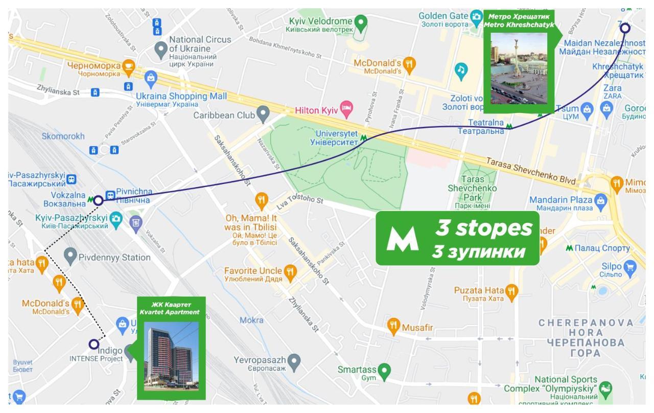 21-212 Petrovdom In Mint Apartments At Rc Kvartet Near Central Railway Station Kyiv Exterior foto